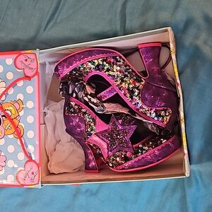 IRREGULAR CHOICE SIZE 40 STARLIGHT STARBRIGHT LIGHT UP HEELS.